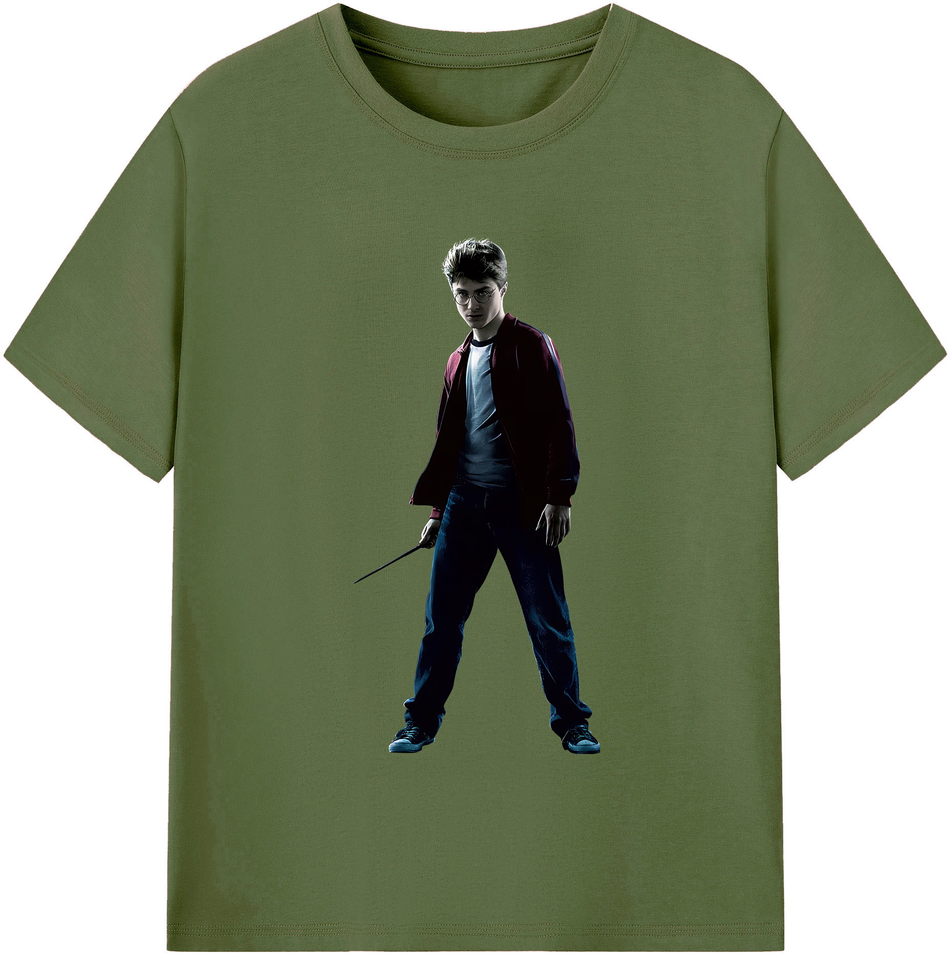 （画像用） Harry Potter ハリー・ポッターシリーズ 綿100％半袖Tシャツ（フロントプリント）